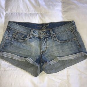 Refuge Distressed light blue Jean shorts